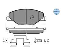 Plaquettes de frein Essieu avant 025 256 8118 MEYLE pour VW SKODA