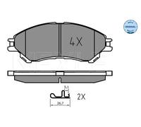 Plaquettes de frein Essieu avant 025 259 7916 MEYLE pour SUZUKI SX4 S-CROSS