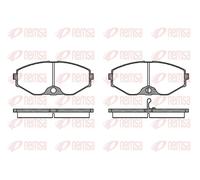 Plaquettes de frein Essieu avant 0375.02 REMSA pour NISSAN MAXIMA / MAXIMA QX IV