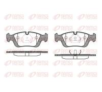Plaquettes de frein Essieu avant 0384.00 REMSA pour BMW 3 3 Coupé 3 Touring