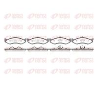 Plaquettes de frein Essieu avant 0467.20 REMSA pour JEEP CHEROKEE WRANGLER II
