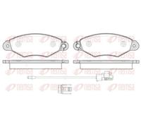 Plaquettes de frein Essieu avant 0643.30 REMSA pour RENAULT KANGOO