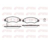 Plaquettes de frein Essieu avant 0702.21 REMSA pour SUBARU SUZUKI