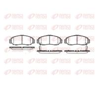 Plaquettes de frein Essieu avant 0747.12 REMSA pour NISSAN HONDA HYUNDAI