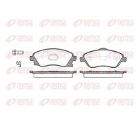 Plaquettes de frein Essieu avant 0774.12 REMSA pour OPEL CORSA C COMBO Tour