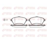 Kit de plaquettes de frein, frein à disque REMSA 0822.00
