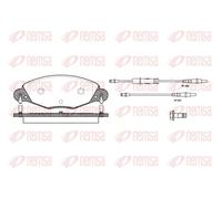 Plaquettes de frein Essieu avant 0827.04 REMSA pour CITROËN C5 I C5 II