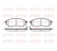 Plaquettes de frein Essieu avant 0852.14 REMSA pour INFINITI NISSAN RENAULT
