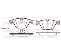 Plaquettes de frein Essieu avant 0857.20 REMSA pour BMW 5 6 Décapotable 6 Coupé
