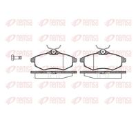 Plaquettes de frein Essieu avant 0881.00 REMSA pour CITROËN C3 I C3 Pluriel C2