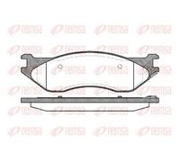 Kit de plaquettes de frein, frein à disque REMSA 0887.04