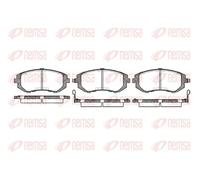 Plaquettes de frein Essieu avant 0951.02 REMSA pour SUBARU FORESTER LEGACY III