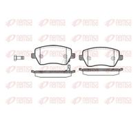 Plaquettes de frein Essieu avant 0987.11 REMSA pour NISSAN OPEL SUZUKI