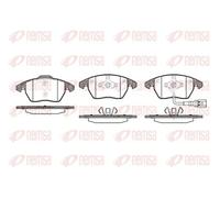 Plaquettes de frein Essieu avant 1030.01 REMSA pour SEAT SKODA VW AUDI