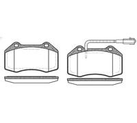 Plaquettes de frein Essieu avant 1113.12 REMSA pour ABARTH ALFA ROMEO