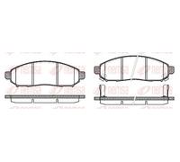 Plaquettes de frein Essieu avant 1162.12 REMSA pour NISSAN LEAF NV200 Fourgon