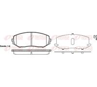 Remsa Plaquettes de frein 1225.02 – Essieu avant – Convient pour Suzuki Grand Vitara II