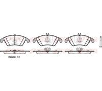 Plaquettes de frein Essieu avant 1304.00 REMSA pour MERCEDES-BENZ CLASSE C CLS