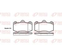Plaquettes de frein Essieu avant 1404.00 REMSA pour RENAULT SEAT