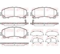 Plaquettes de frein Essieu avant 1407.12 REMSA pour INFINITI NISSAN
