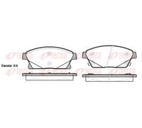 Plaquettes de frein Essieu avant 1431.02 REMSA pour CADILLAC CHEVROLET OPEL