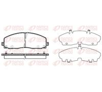 Plaquettes de frein Essieu avant 1484.04 REMSA pour FIAT LANCIA VW DODGE