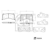 Plaquettes de frein Essieu avant 192654 FEBI BILSTEIN pour AUDI E-TRON Sportback