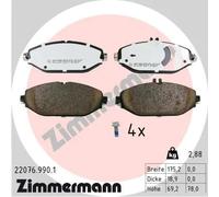 Plaquettes de frein Essieu avant 22076.990.1 ZIMMERMANN