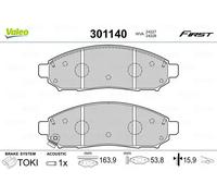 Valeo Plaquettes de frein Essential 301140, Jeu de 4, essieu avant, certifiées ECE-R90