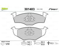 Valeo Plaquettes de frein Essential 301403 - Jeu de 4, essieu avant, certifiées ECE-R90