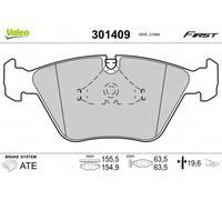Valeo Plaquettes de frein 301409 - Jeu de 4, essieu avant, entièrement équipées, accessoires montés