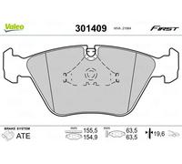 Valeo Plaquettes de frein 301409 - Jeu de 4, essieu avant, entièrement équipées, accessoires montés
