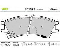 Plaquettes de frein Essieu avant 301575 VALEO pour HYUNDAI ATOS