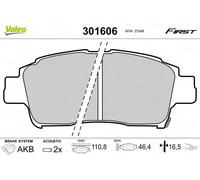 Valeo Plaquettes de frein Essential 301606 - Jeu de 4 essieu avant - Certifiées ECE-R90