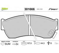 VALEO 301666 Plaquettes de frein