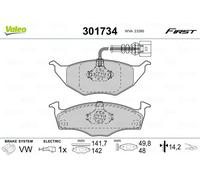 Plaquettes de frein Essieu avant 301734 VALEO pour AUDI A2