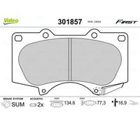 Valeo Plaquettes de frein 301857 – Compatible Pajero IV, Celica, Hilux VII/VIII, Land Cruiser Prado