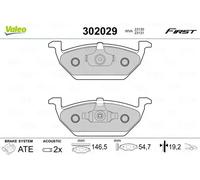 Plaquettes de frein Essieu avant 302029 VALEO pour AUDI VW SKODA SEAT