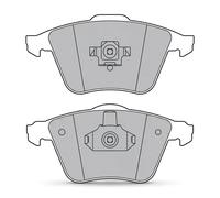 Plaquettes de frein Essieu avant 302068 VALEO pour VOLVO CADILLAC SAAB OPEL FORD