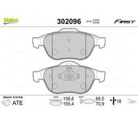 Valeo Plaquettes de frein 302096