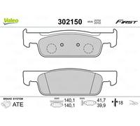 Plaquettes de frein Essieu avant 302150 VALEO pour DACIA RENAULT SMART