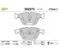 Valeo Plaquette de frein Gamme First BMW 5 Série 09.11–06.13 Réf. 302273