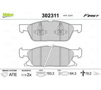 Plaquettes de frein Essieu avant 302311 VALEO pour FORD FORD USA