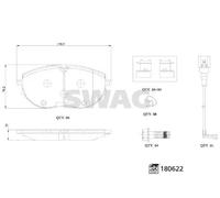 Plaquettes de frein Essieu avant 33 10 7793 SWAG pour VW MULTIVAN T6