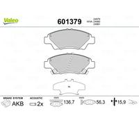 VALEO 601379 Plaquettes de frein