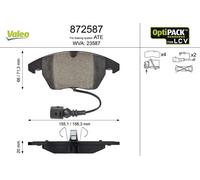 Plaquettes de frein Essieu avant 872587 VALEO pour VW CADDY III Monospace