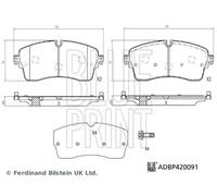 BLUE PRINT ADBP420091 Plaquettes de frein