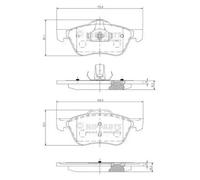 Plaquettes de frein Essieu avant J3601082 NIPPARTS pour NISSAN PRIMERA