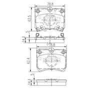 Plaquettes de frein Essieu avant J3603032 NIPPARTS pour MAZDA KIA FORD