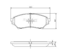 Plaquettes de frein Essieu avant J3605040 NIPPARTS pour MITSUBISHI